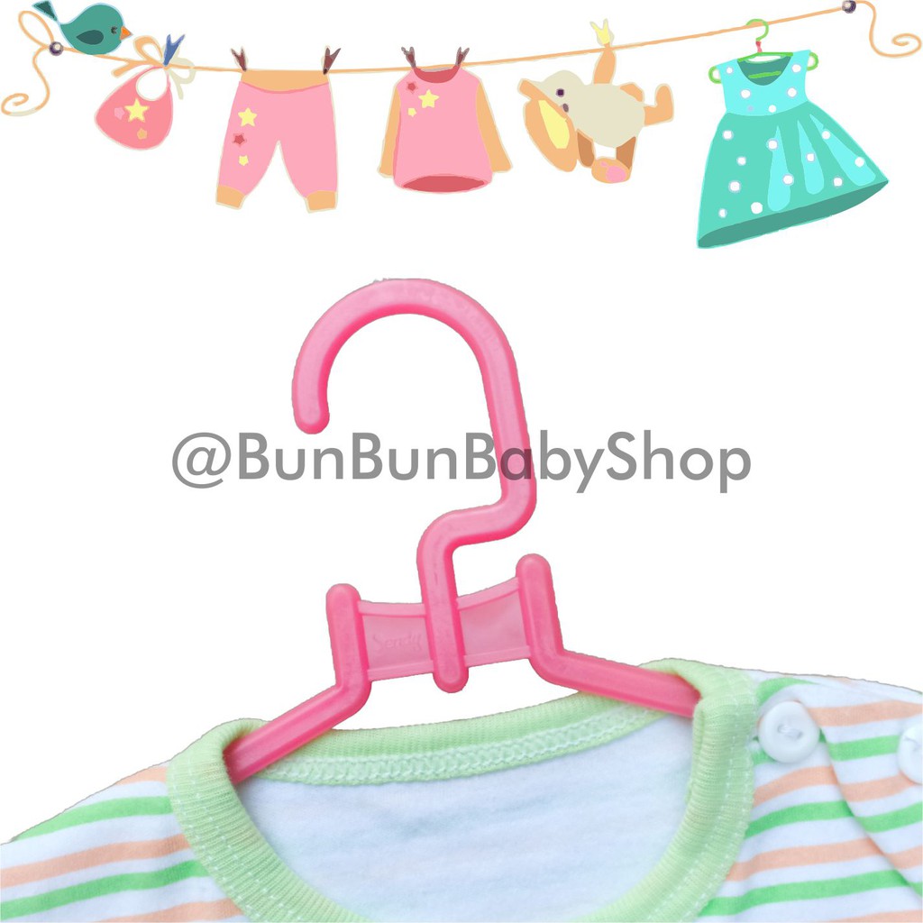 12 Pcs Hanger Baju Bayi Jemuran Pakaian Baby Lahir Newborn Kecil Plastik Murah Peralatan Gantungan