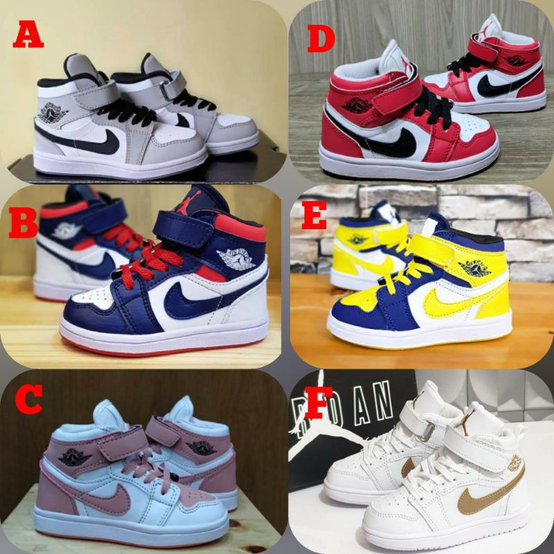 SEPATU ANAK NIKE JORDAN  1TAHUN READY SIZE (21-35)