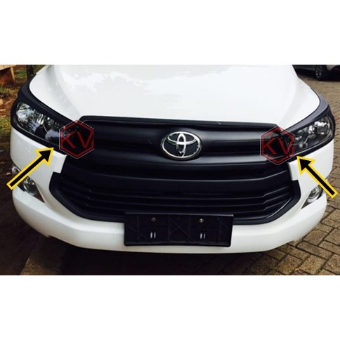 Head Lamp Garnish / Variasi Lampu Depan All New Innova 2016 [Hitam]