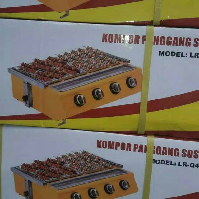 Kompor Panggangan Sosis 4Tungku