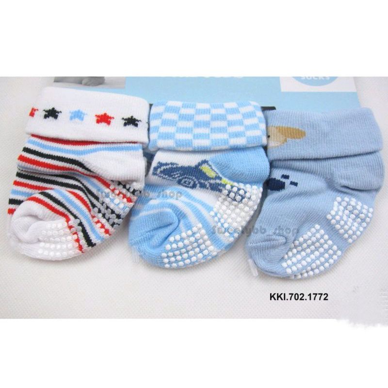 Kaos kaki bayi newborn cowok dan cewek katun street / Kaos kaki bayi baru lahir anti slip