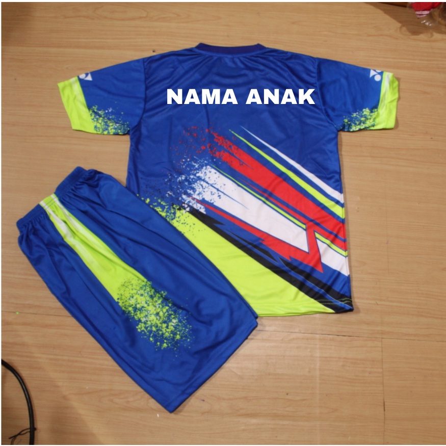 jersey badminton/baju bulutangkis/setelan futsal jersey volli anak murah