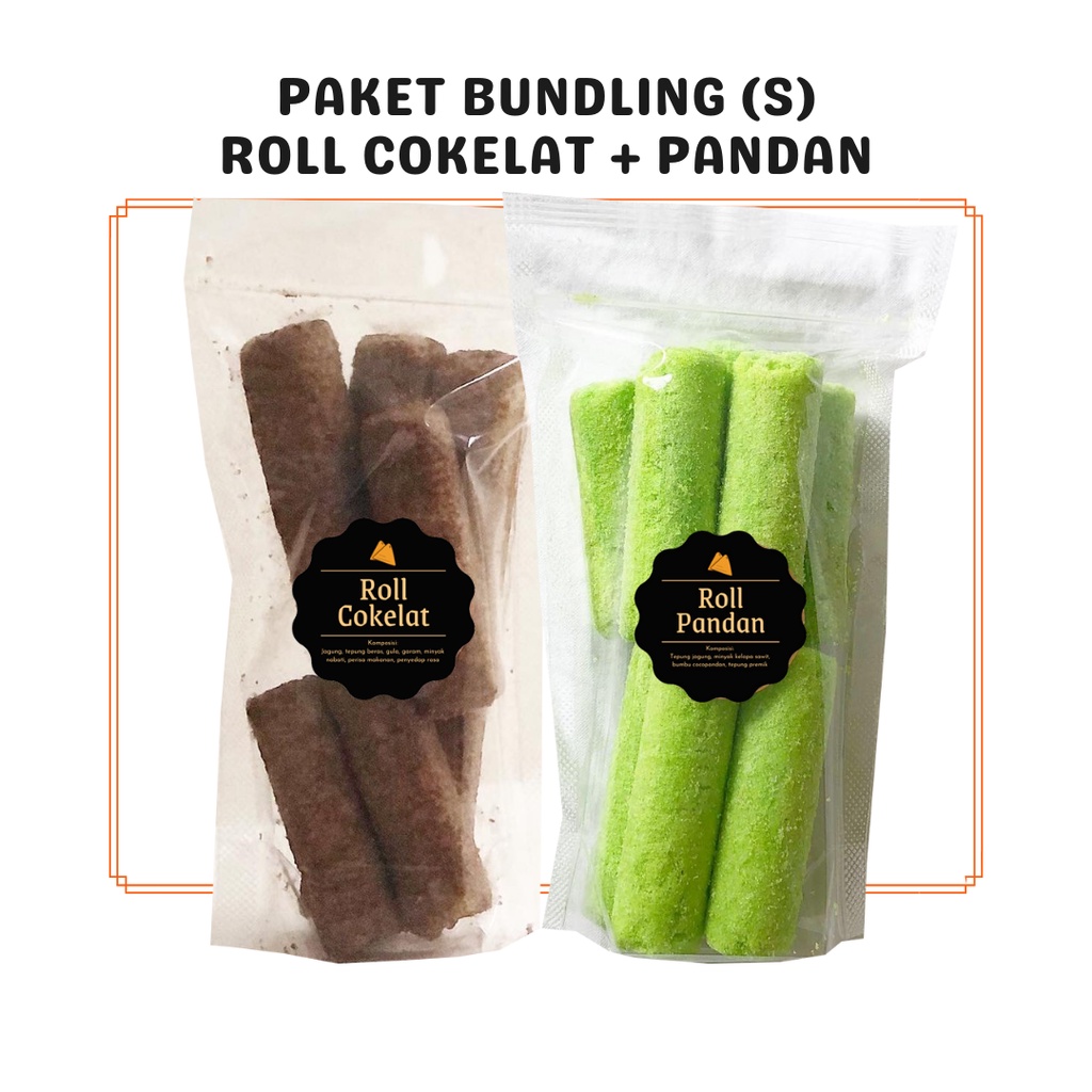 

Paket Bundling Roll Cokelat + Pandan (S) Snack Kiloan Special Bundle Package Cemilan Camilan Grosir