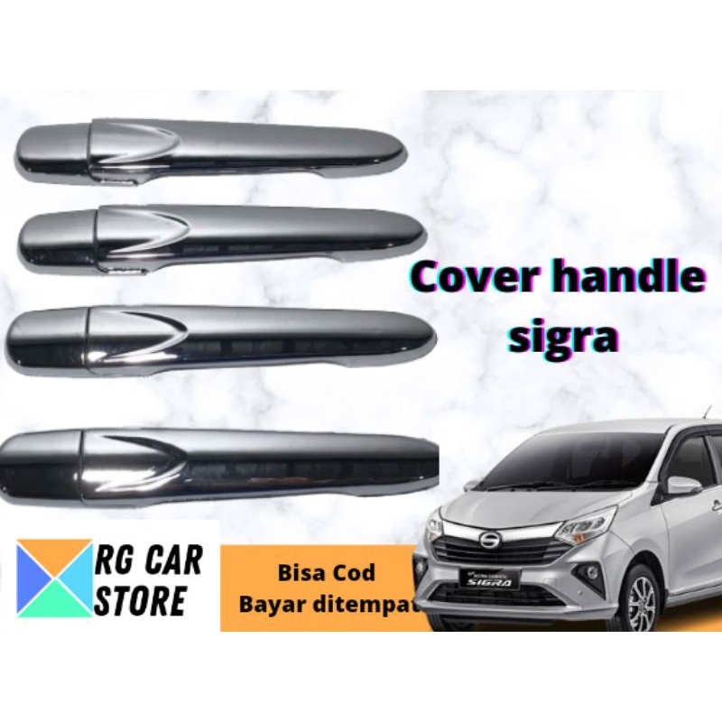 COVER HANDLE SIGRA WARNA CHROME DIJAMIN PNP TINGGAL PASANG SAJA