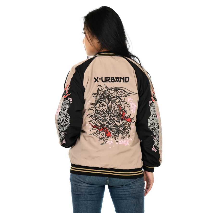 Jaket Sukajan Embroidery Two In One A215