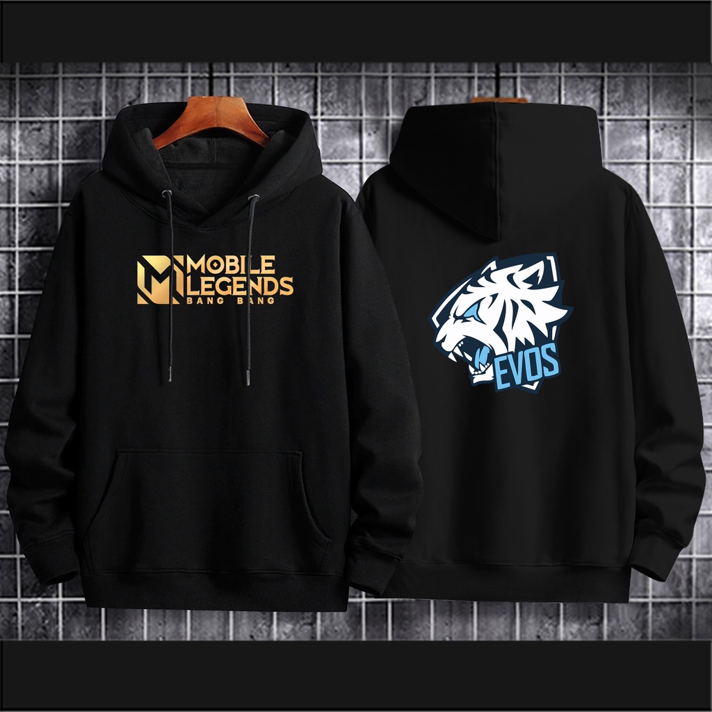 Hoodie ML EVOS Pria Dewasa dan Anak / Sweater ML EVOS / Jaket ML EVOS