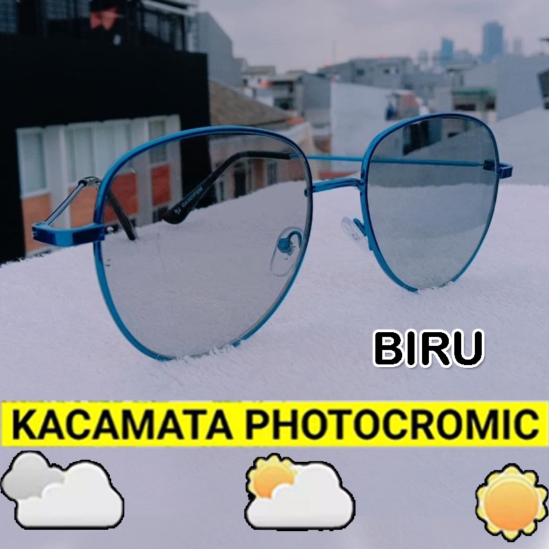 PROMO TERBARU! Paket Frame Lensa Photocromic Kacamata Fashion Photocromic Korea / Anti Radiasi 2 In 1 Potokromik Photochromic Pria Wanita Fotocromic Potocromic Kacamata Hitam Kacamata Gaya Cewek Cowok