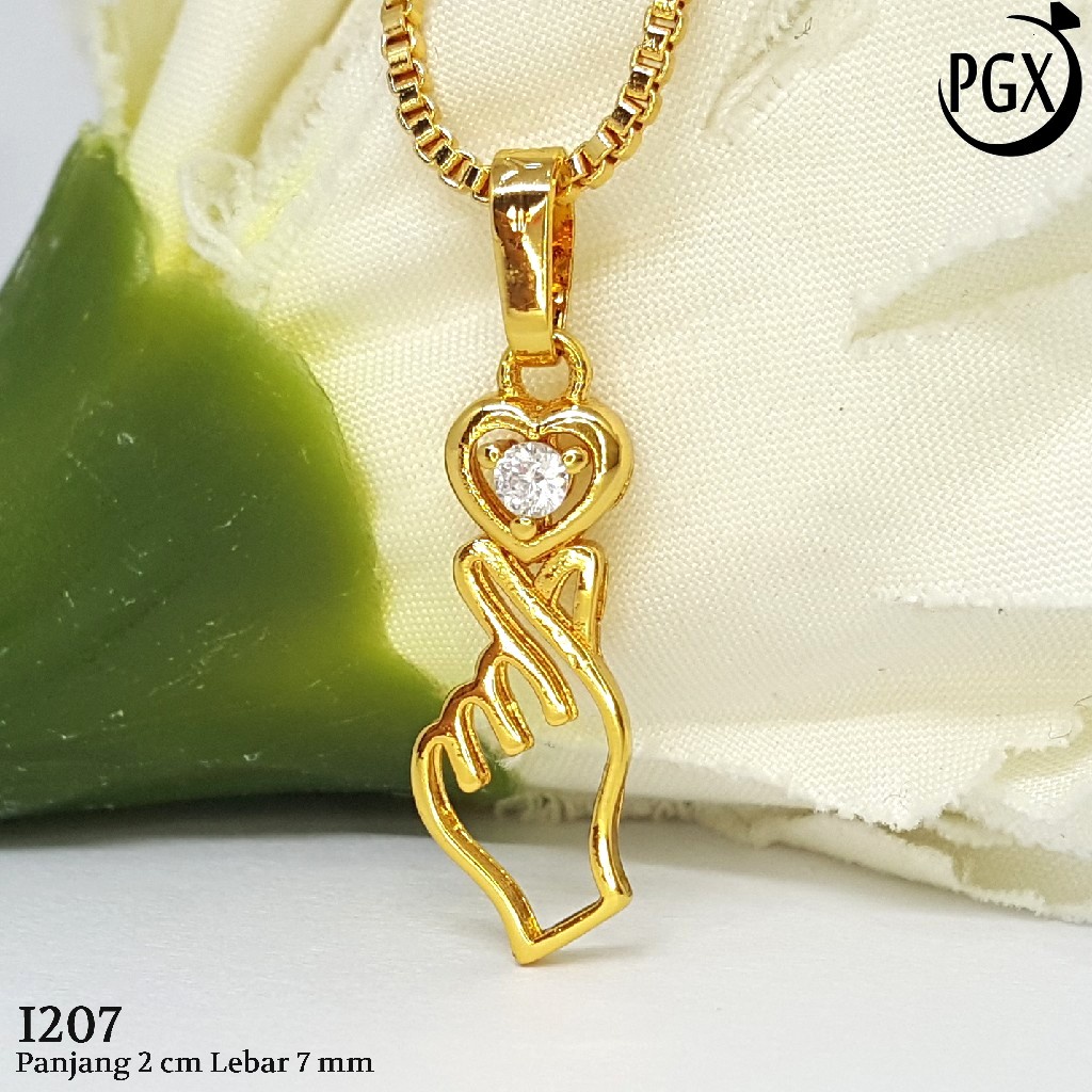 PGX Liontin Kalung Xuping Wanita Perhiasan Lapis Emas Aksesoris Fashion - I207