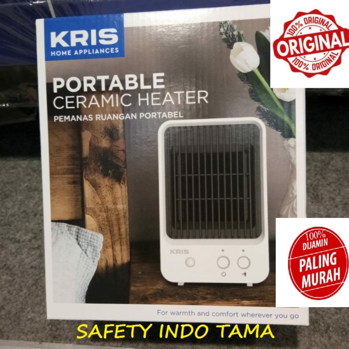 Krisbow Kris Portable Ceramic Heater Pemanas Ruangan 600 Watt Kecil