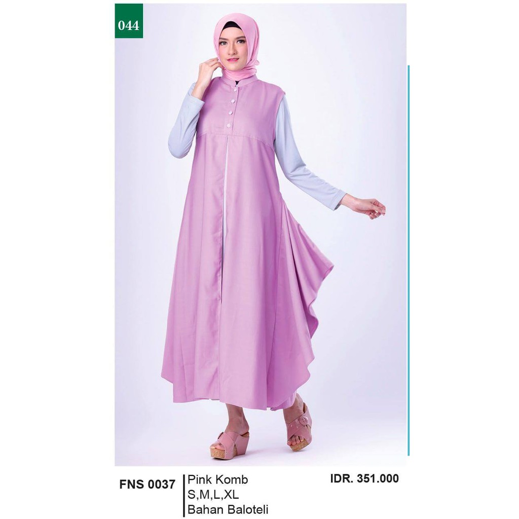 Grosir Gamis / Long Dress Muslimah Kasual Wanita - FNS 0037