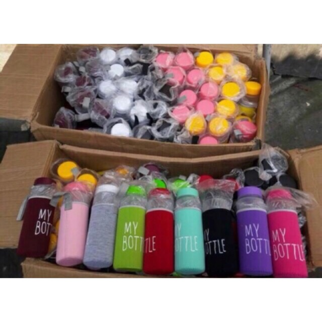 My bottle full colors + pouch warna infused water 500 ml ( botol minum jakarta )