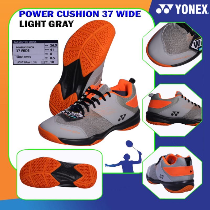 Sepatu Badminton Yonex SHB37 EX Wide Lebar Original Power Cushion SHB 37