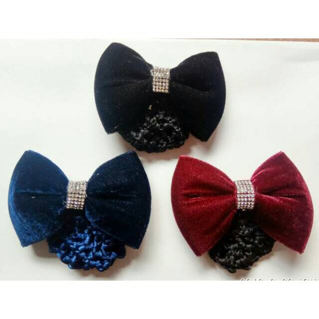 Jepit hairnet bagus tebal isi 6 pcs permata grosir.