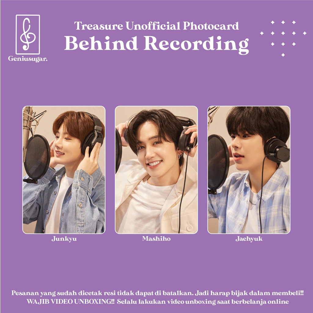 [SET TREASURE] PHOTOCARD BEHIND RECORDING UNOFFICIAL