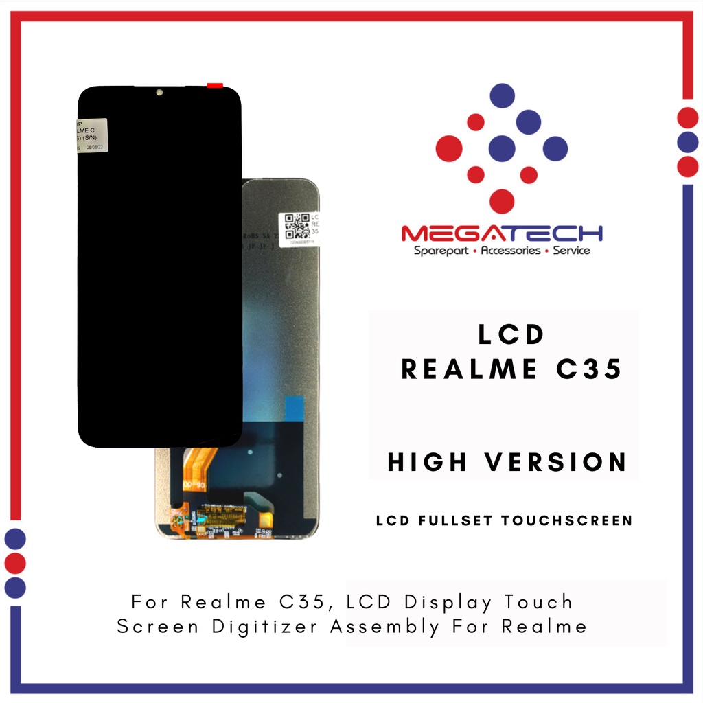 LCD Realme C35 Fullset Touchscreen