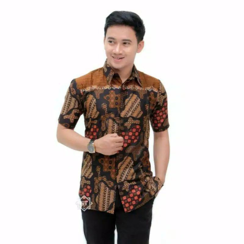 Hem Batik lengan pendek JUMBO size M L XL XXL 3XL 4XL 5XL