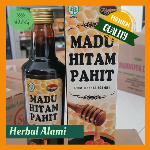 

Madu Hitam Pahit Premium 500gr - plus Propolis + Trigona + Royal Jelly