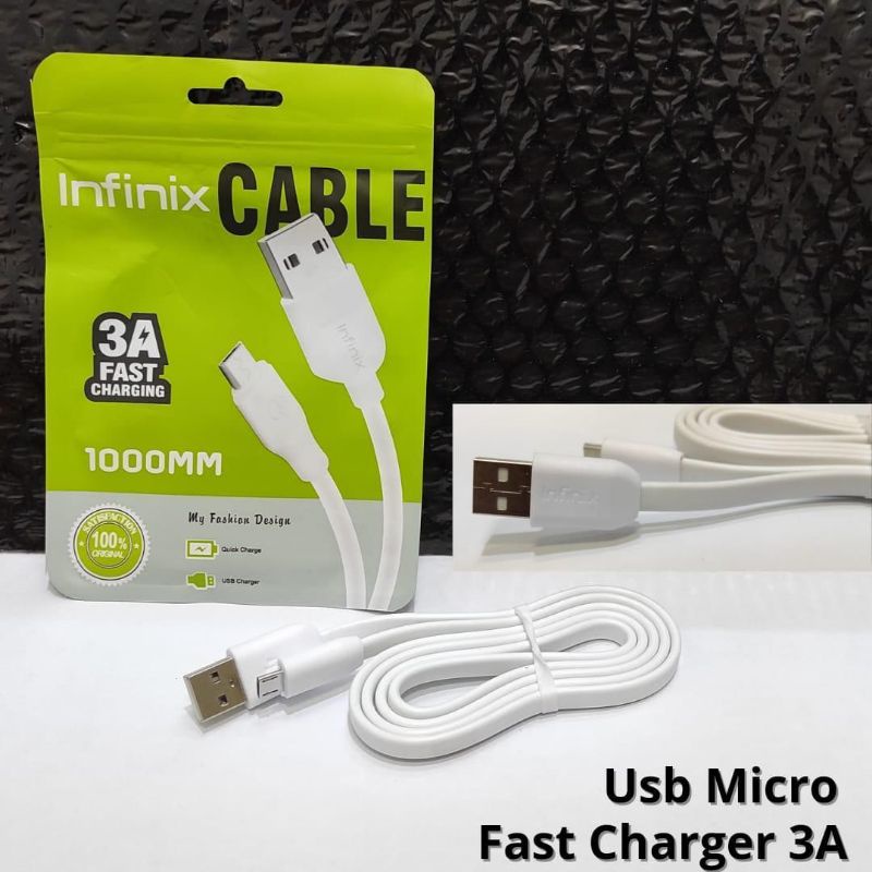 KABEL DATA INFINIX MICRO USB FAST CHARGING ORIGINAL 100%