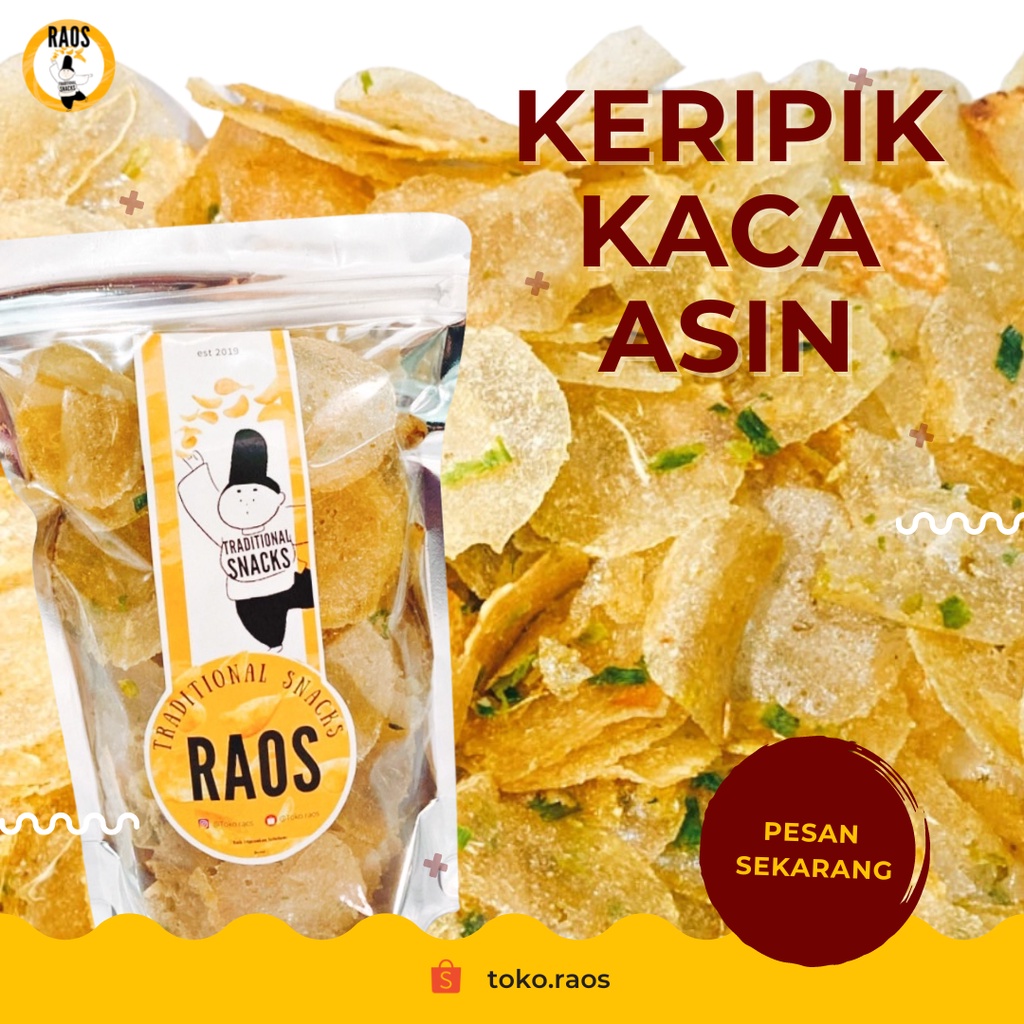 

Raos Keripik Kaca Asin 100gr