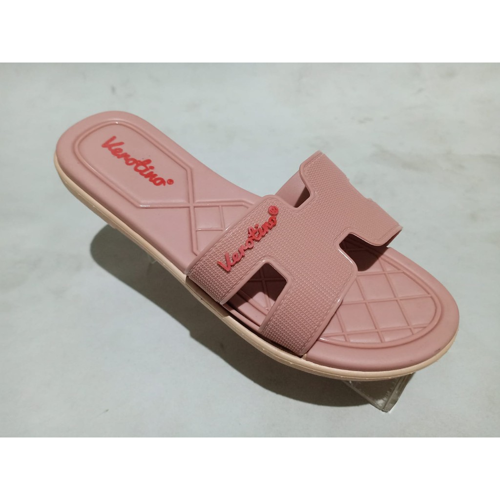 SANDAL WANITA TERBARU SANDAL SLOP FASHION JELLY VEROTINO 8353 BISA BAYAR DI TEMPAT ( COD )-peace