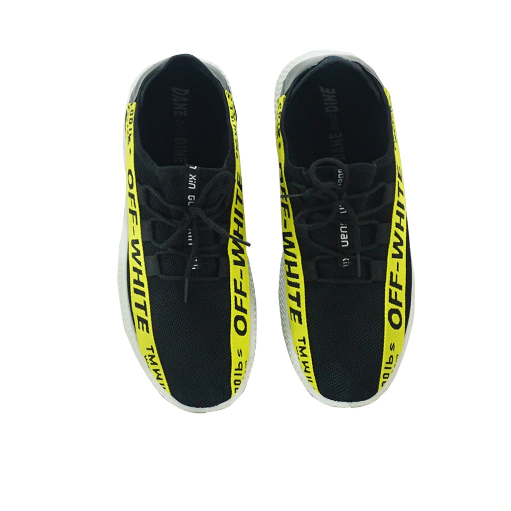 Sepatu Sneakers Pria Dane And Dine -  S0027 Hitam Kuning