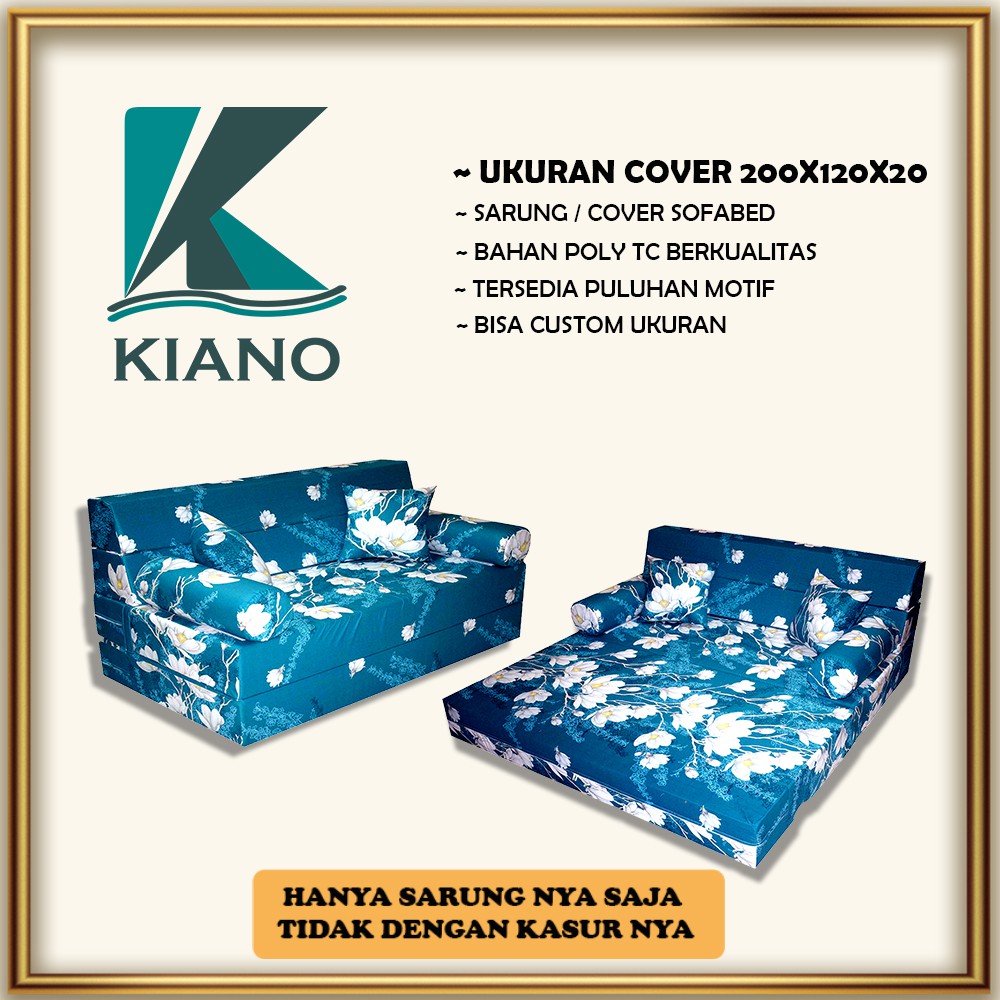 Sarung Kasur Sofabed / Cover Kasur Sofabed Ukuran 200x120x20 Motif Campur