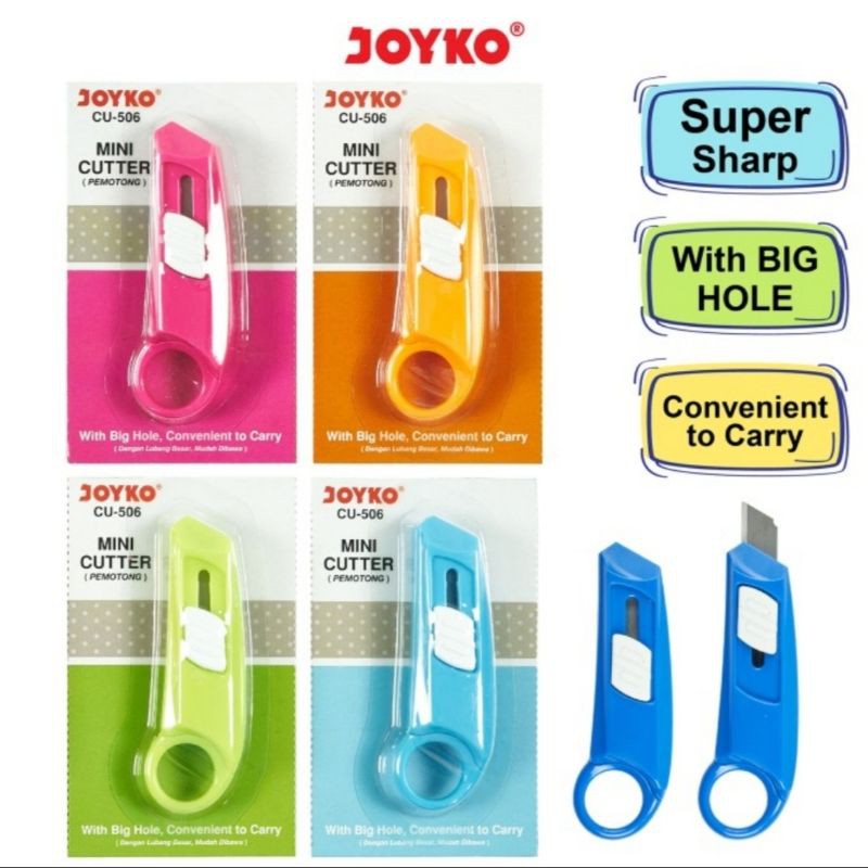 ( Ecer 1 Pc ) JOYKO - MINI PISAU CUTTER PORTABLE - PEMOTONG KERTAS KECIL JOYKO CU-503 / CU-505 / CU-506 / L500 / A300A