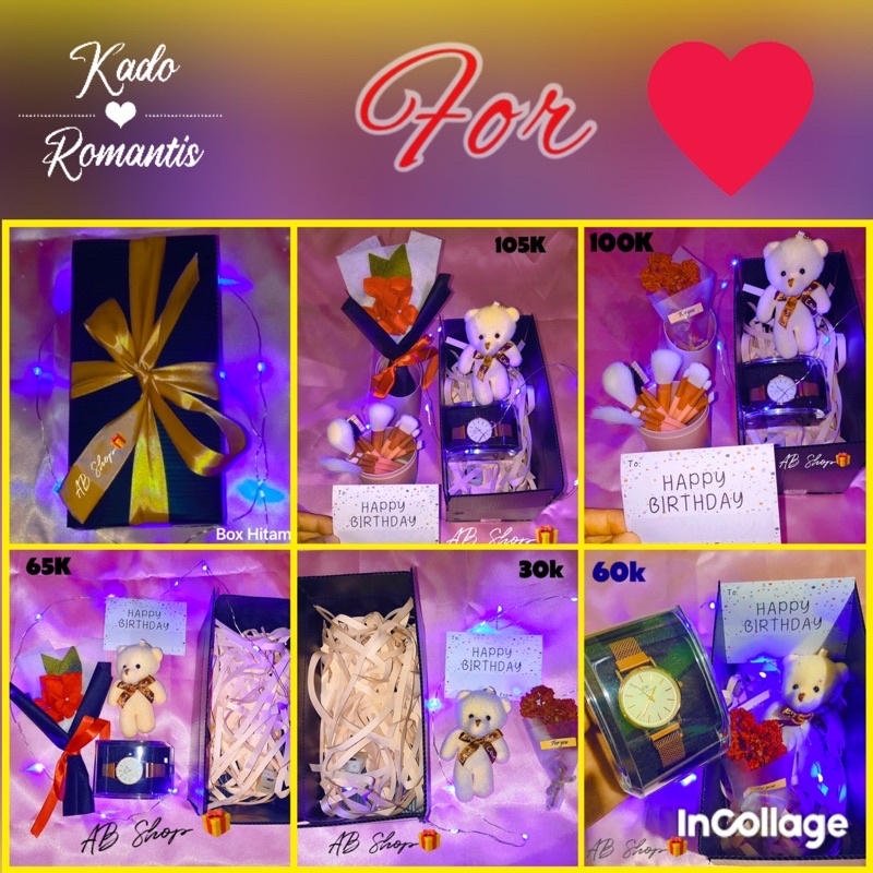 COD Kado , BIRTHDAY GIFT HAMPERS valentine HADIAH ULTAH CEWEK WISUDA PERNIKAHAN  / WANITA KADO ULANG