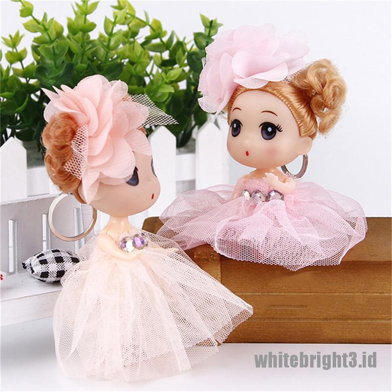 (white3) 12cm Gantungan Kunci Boneka Ddung Mini Lucu