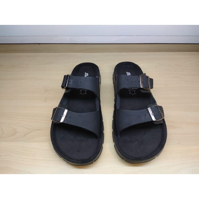 Sandal Pria Bata Original Model Selop Bahan Kulit