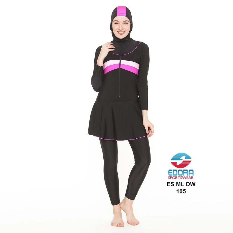 PROMO PROMO Baju Renang Muslimah Edora ES ML DW 105, Baju Renang Edora, Edora Muslimah, Setelan