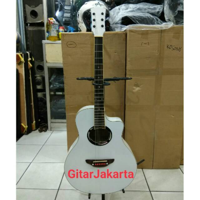 Gitar Akustik Yamaha Tipe Apx500ii Putih Paling Murah Jakarta Bonus Pick