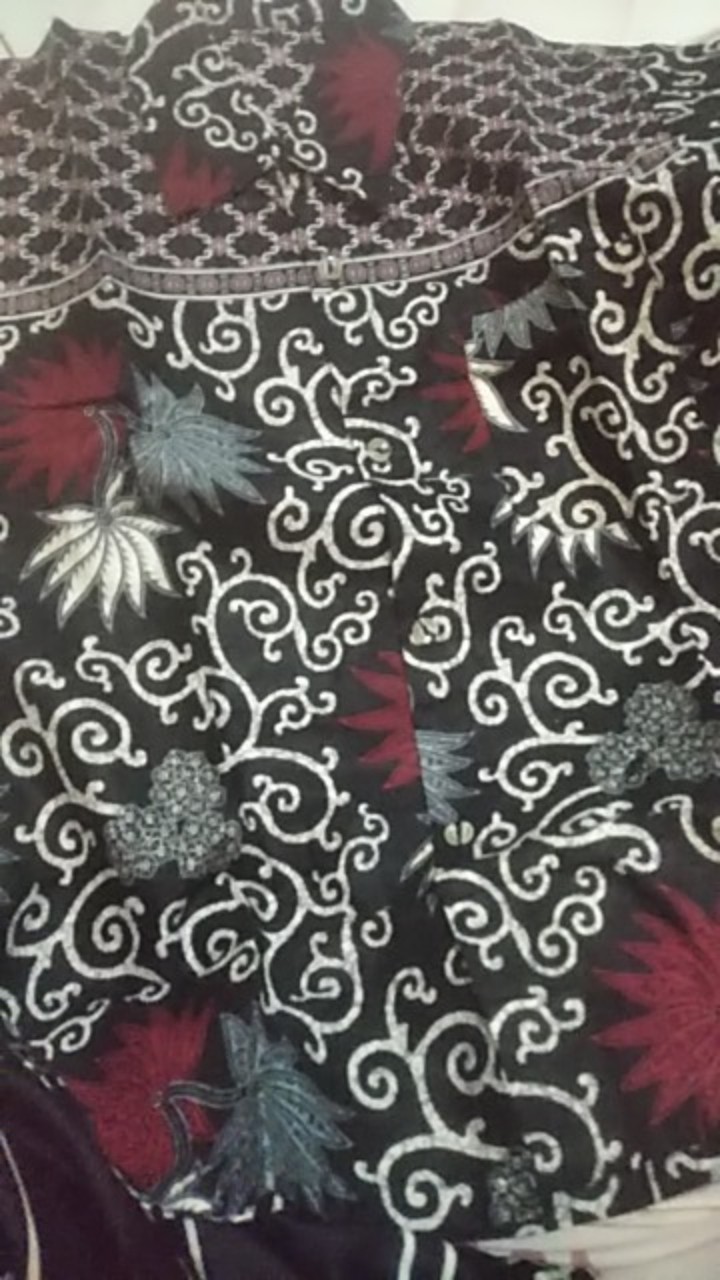 Batik Couple Keluarga Sania Ruffle Ori Ndoro Jowi Dnt Kembang Langit