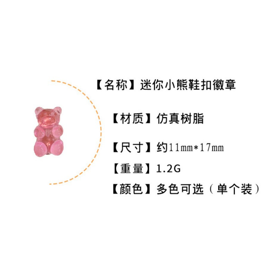 PBI-02 pin bros gummy bear yupi gum beruang unik lucu