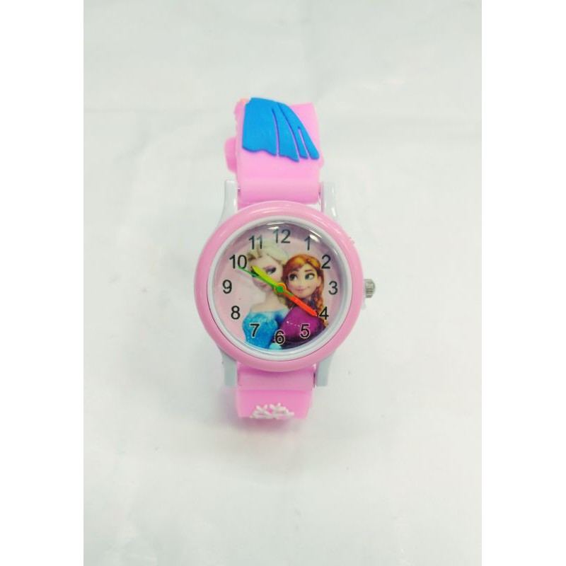 JAM TANGAN ANAK TIMBUL KARAKTER FROZEN