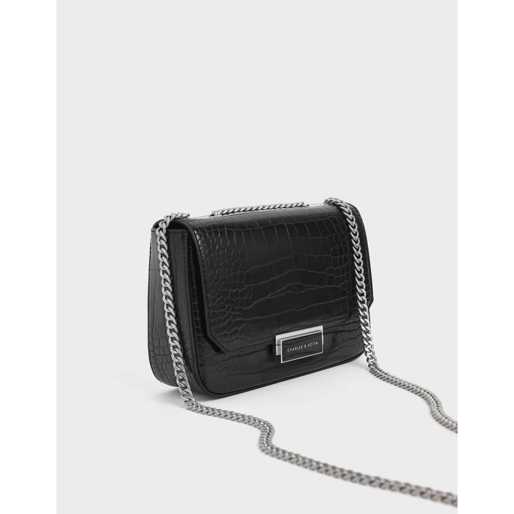 Tas Charles&Keith Cross Body Front Flap Bag 240 CK