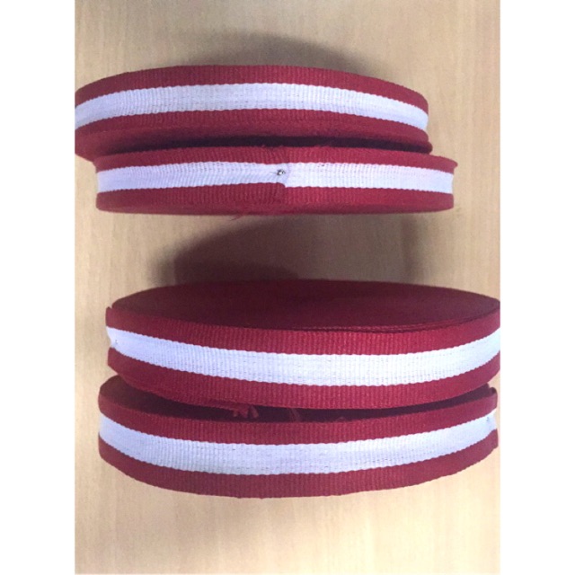 Webbing Polyester Merah Putih