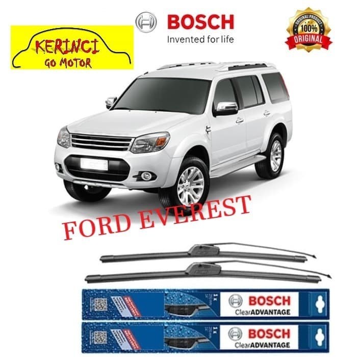 WIPER BOSCH CLEAR ADVANTAGE FORD EVEREST 18&quot; &amp; 18&quot; SEPASANG WIPER