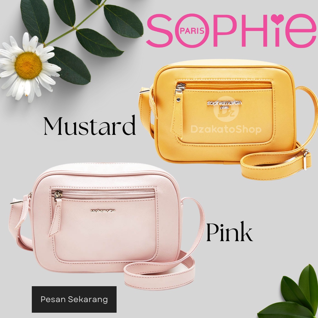 Tas Sophie Martin Paris Terbaru 2025 Kekinian Viral Promo Selempang Wanita Chess Mustard dan Chess P