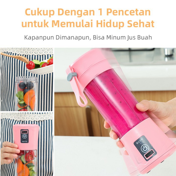 [DEASHOP] JUICE CUP BLENDER MINI PORTABEL / USB BLENDER JUICER / FREE USB CABLE