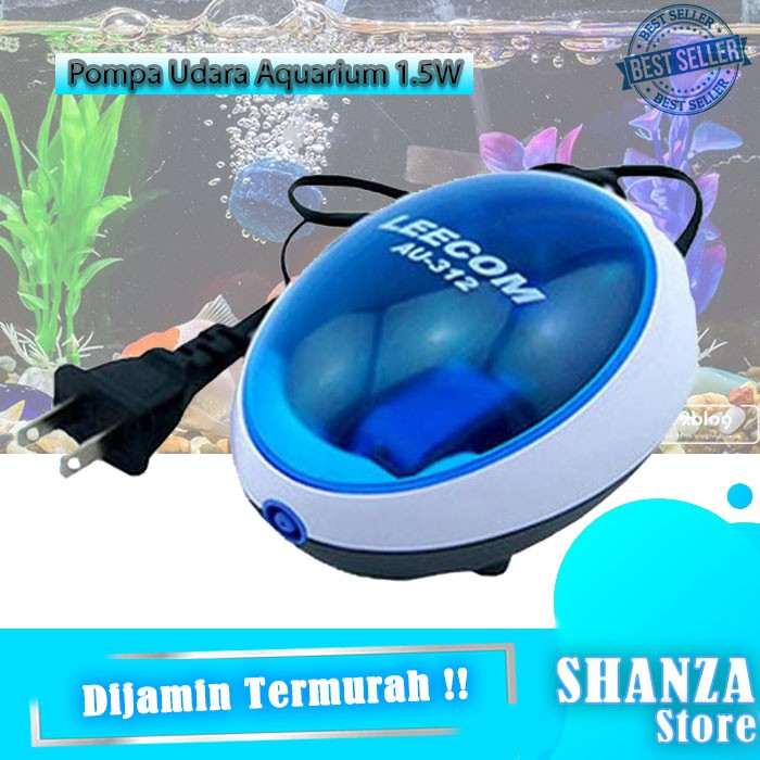 LEECOM Pompa Udara Aquarium 1.5W - AU-312 - Blue