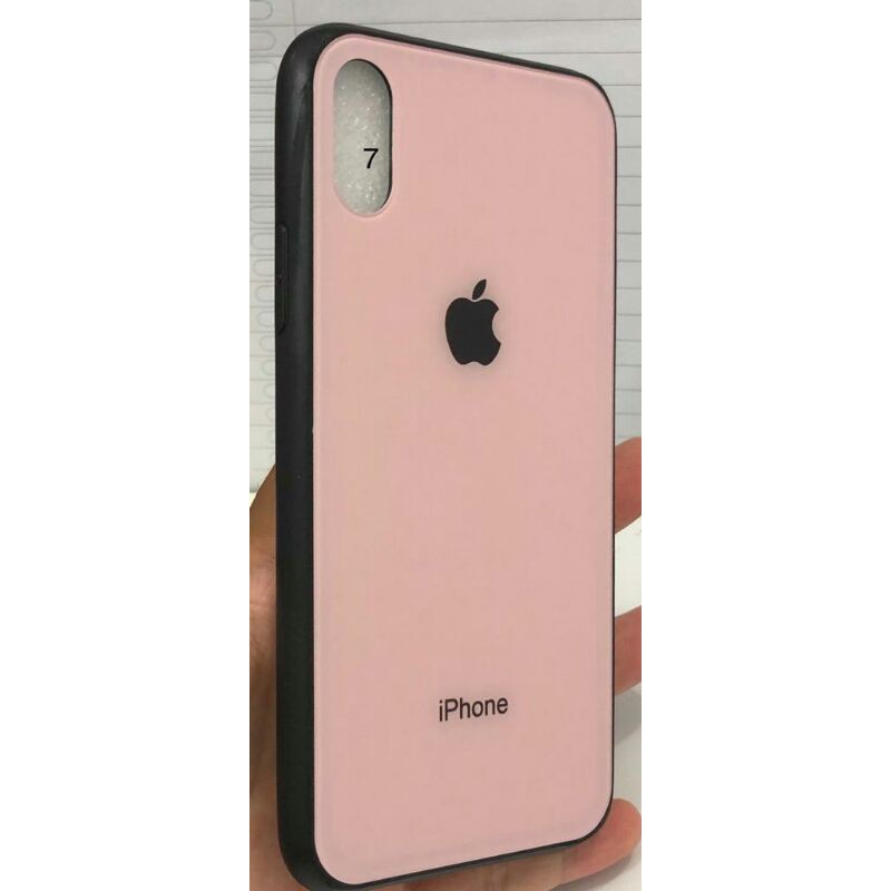 BACK CASE GLASS MACARON IPHONE X XS