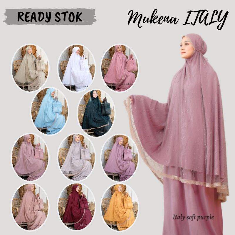 {BEST SELLER] Mukena Dewasa Italy by Dalanova Mukena Dewasa Mukena Tulle Mukena Travel Mukena Dalano