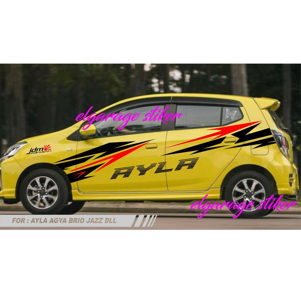 Stiker mobil ayla cutting stiker striping mobil ayla stiker variasi mobil ayla agya brio