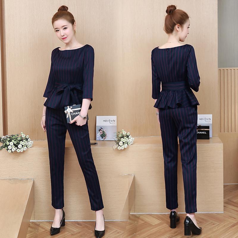 Setelan Blazer Wanita Lengan Panjang Celana  High  Waist  