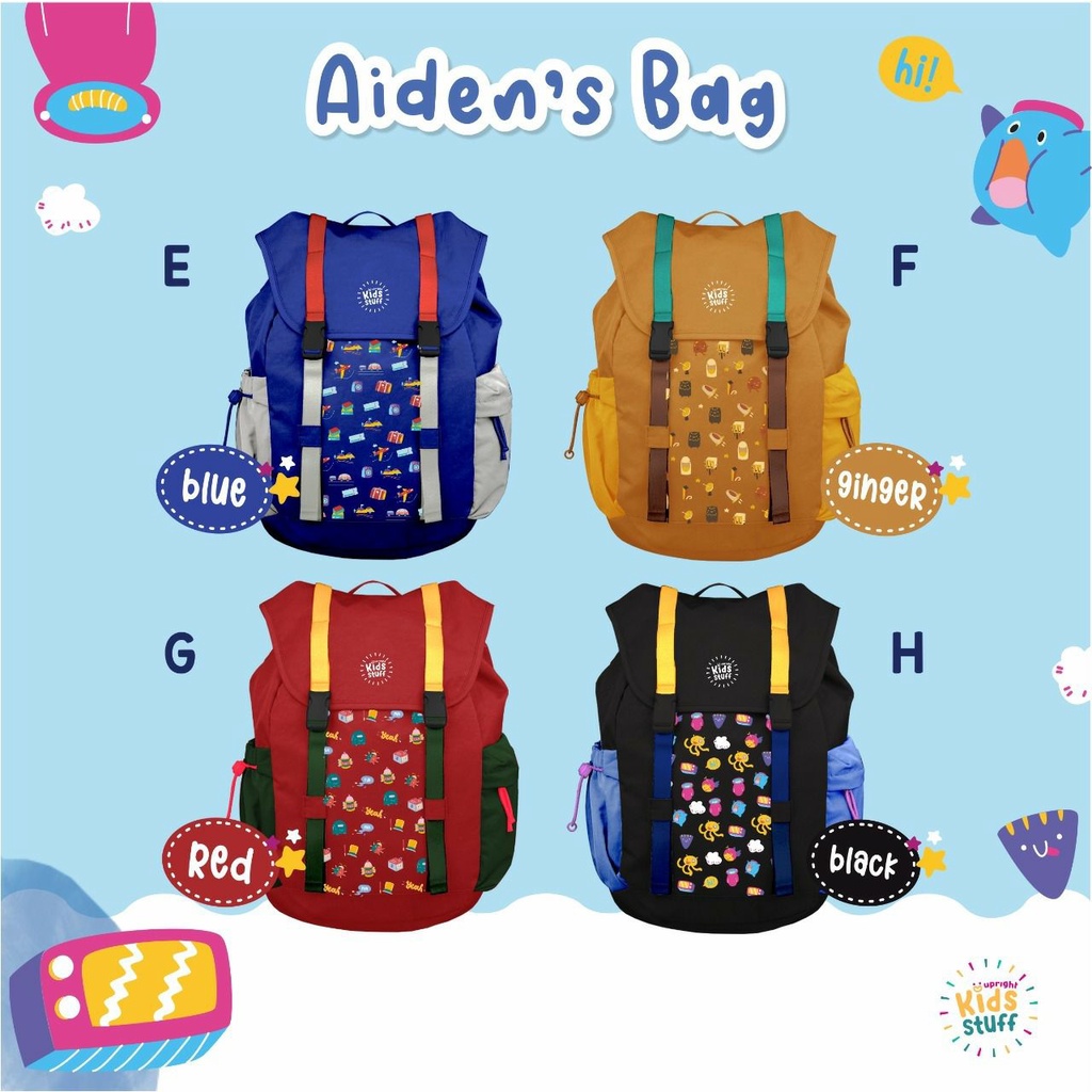 Ransel Anak Aiden's and Alyssa's Bag From Upright Kids Stuff Tas travel tas serut perempuan dan laki
