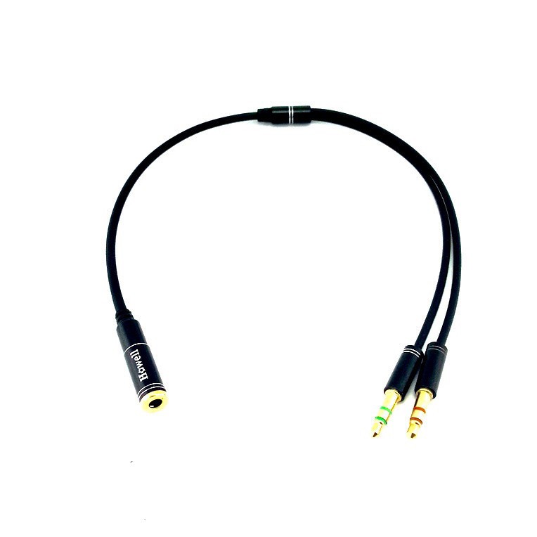 Kabel Audio Aux 3.5mm Splitter 1 female To 2 Male Cable Spliter Howell