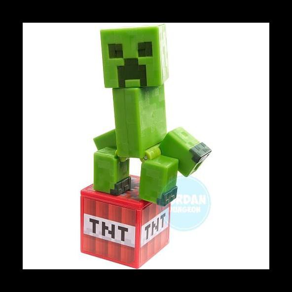 New Minecraft Comic Maker Creeper Action Figure Original Mojang Action Figure Termurah Paling