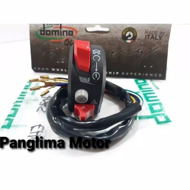 SAKLAR KANAN DOMINO MODEL XABRE 3 TOMBOL STARTER ,DIM,HAZARD,ENGINE STOP VIXION SATRIA FU  R15 DLL