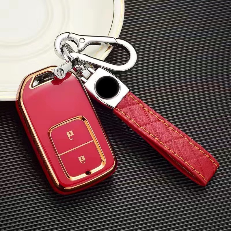 Honda Chrome TPU Car Key Cover - City/HRV/BRV/Jazz/CRV/Accord/Civic